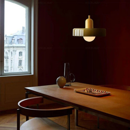 Modern Adjustable Height Glass Ambient Pendant Ceiling Light