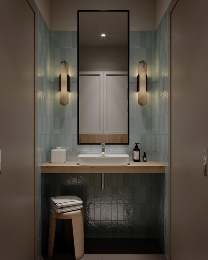 Modern Minimalist 3000K Warm Marble Elegant Wall Sconce