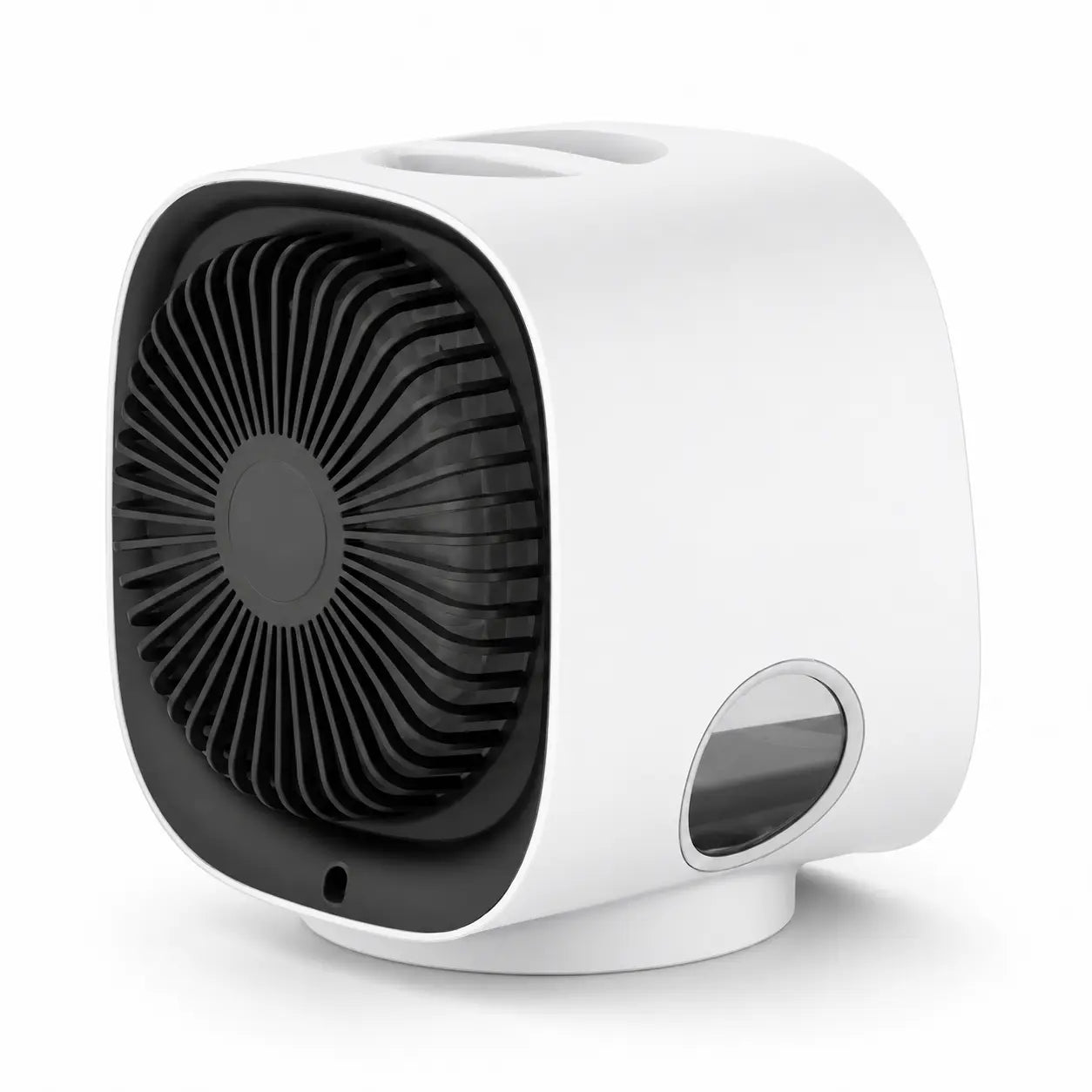 Desktop USB Air Cooler with Humidifying Mist - Portable Personal Fan for Desk or Bedside