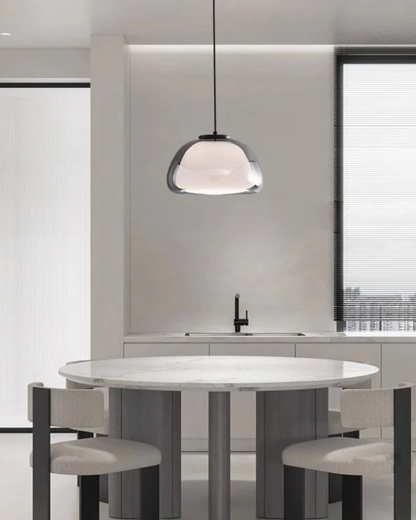 Elegant Adjustable Color Temperature Glass Dome Pendant Light Kitchen Dining