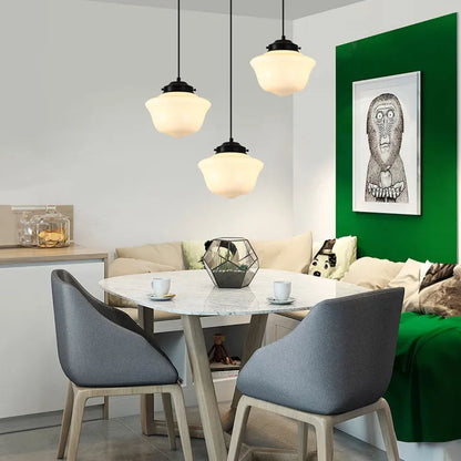 Vintage Glass Kitchen Island Pendant Light