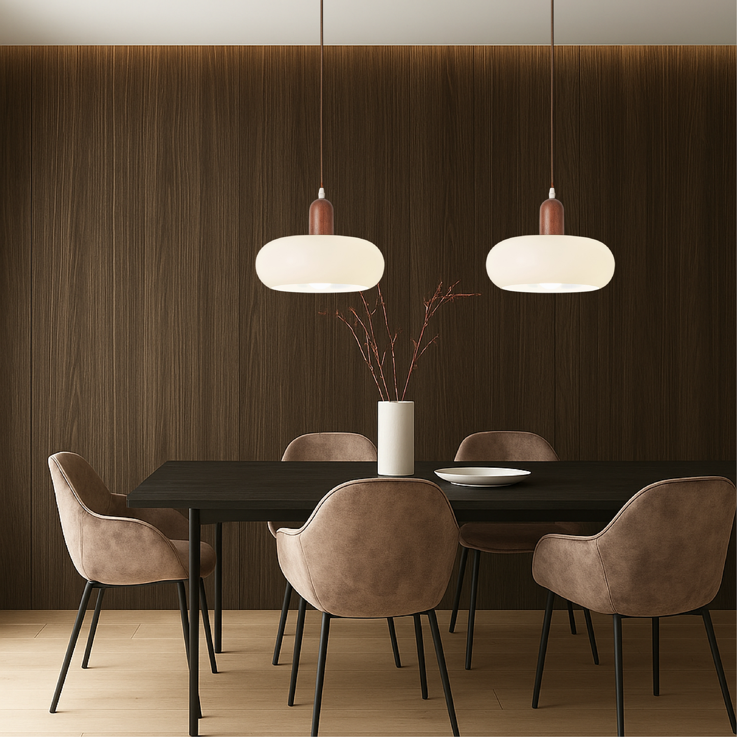 Nordic Minimalist Cream Pendant Light