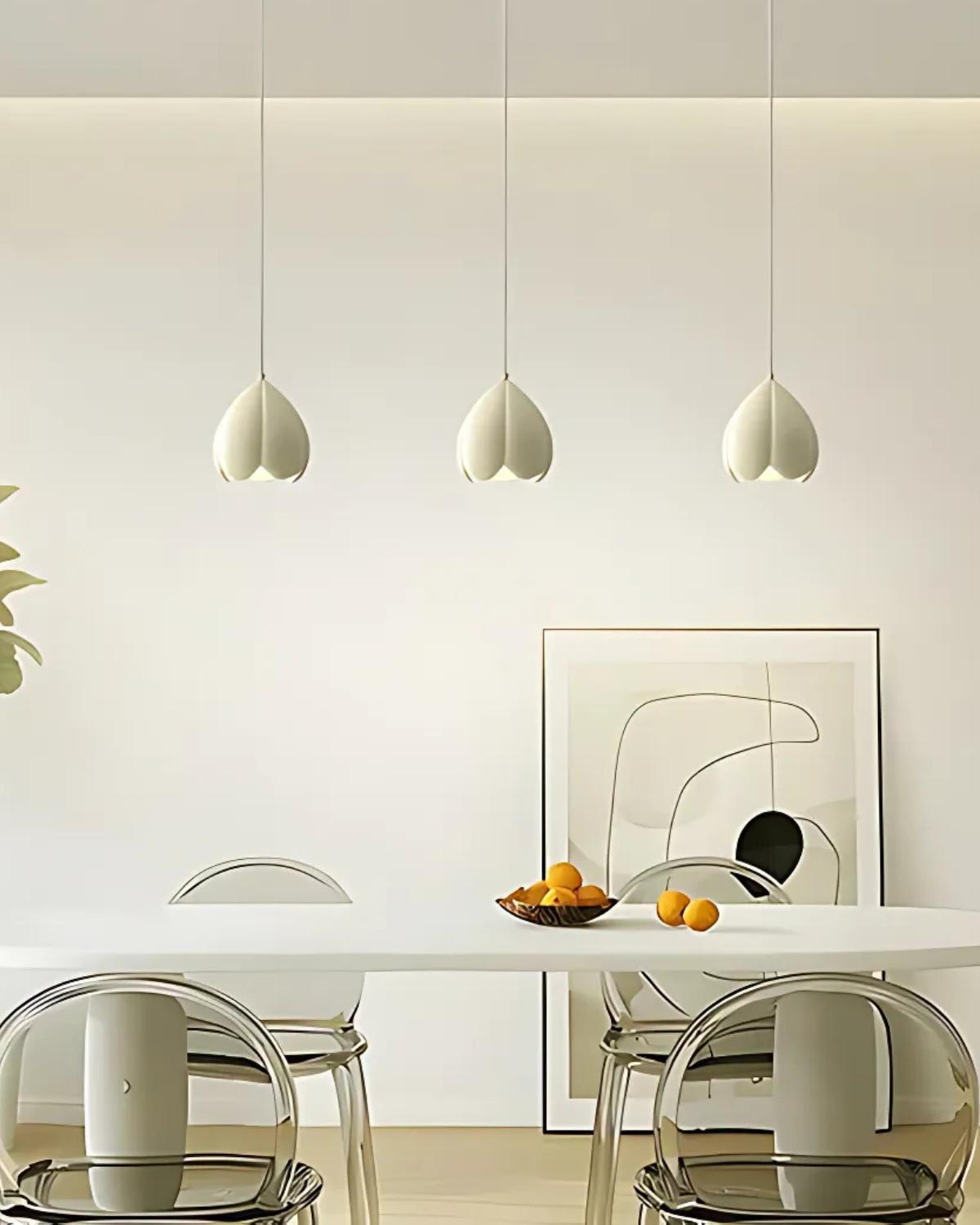Elegant Floral Adjustable Dimmable Modern Pendant Light