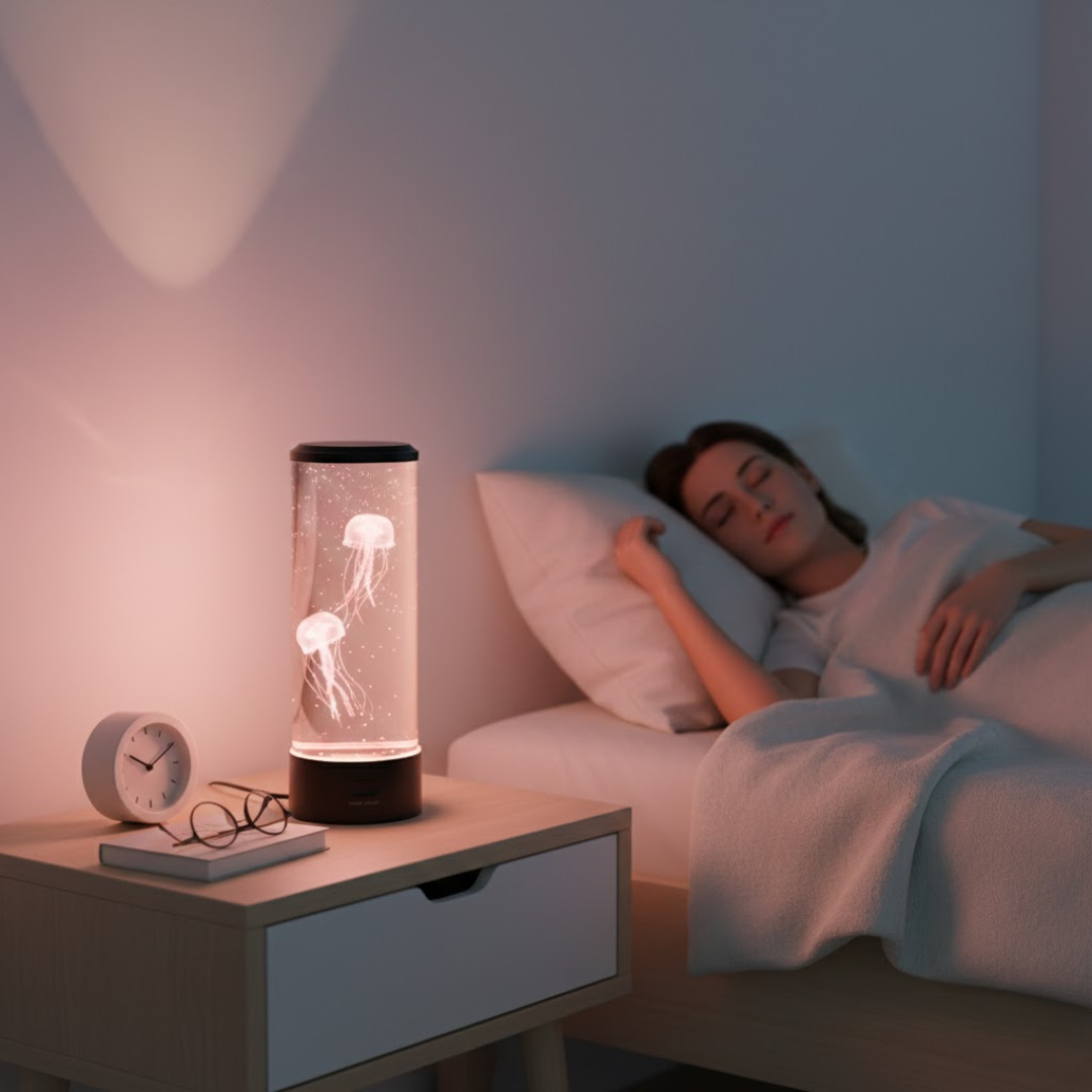Modern LED Jellyfish Table Lamp for Bedroom - Mood Light - Bedside Night Light