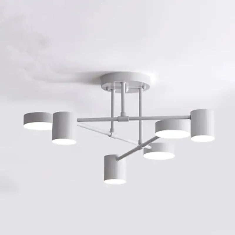 Modern Adjustable Color Modes 6 Light Living Room Ceiling Light