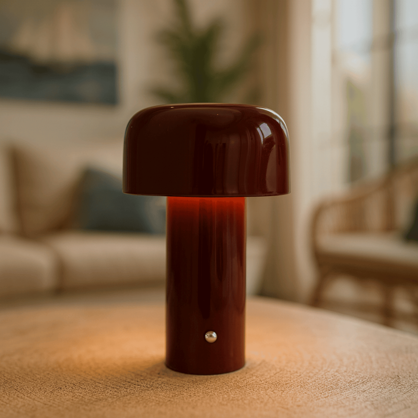 Mini Bedside Table Lamp - Modern Cordless Rechargeable - Touch Control