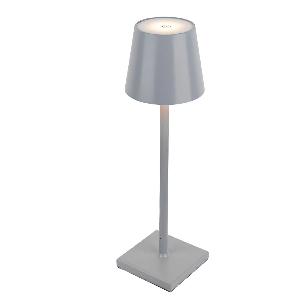 Modern Rechargeable Touch Control Aluminum Portable Bedside Table Lamp