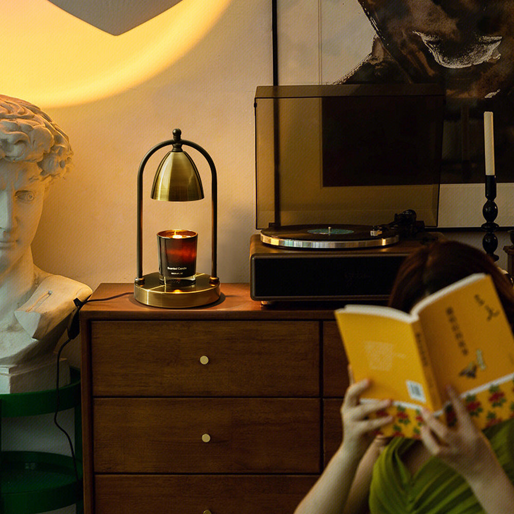 Contemporary Iron Mini Candle Warmer Lamp