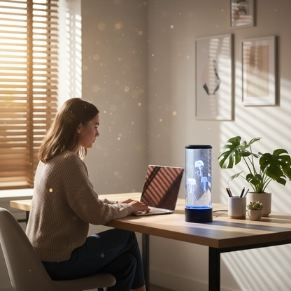 Modern LED Jellyfish Table Lamp for Bedroom - Mood Light - Bedside Night Light