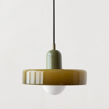 Modern Adjustable Height Glass Ambient Pendant Ceiling Light