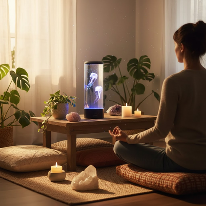 Modern LED Jellyfish Table Lamp for Bedroom - Mood Light - Bedside Night Light