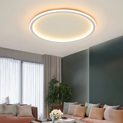 Scandinavian Modern Round LED Flush Mount Soft Illumination Ceiling Light