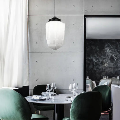 Vintage Glass Kitchen Island Pendant Light