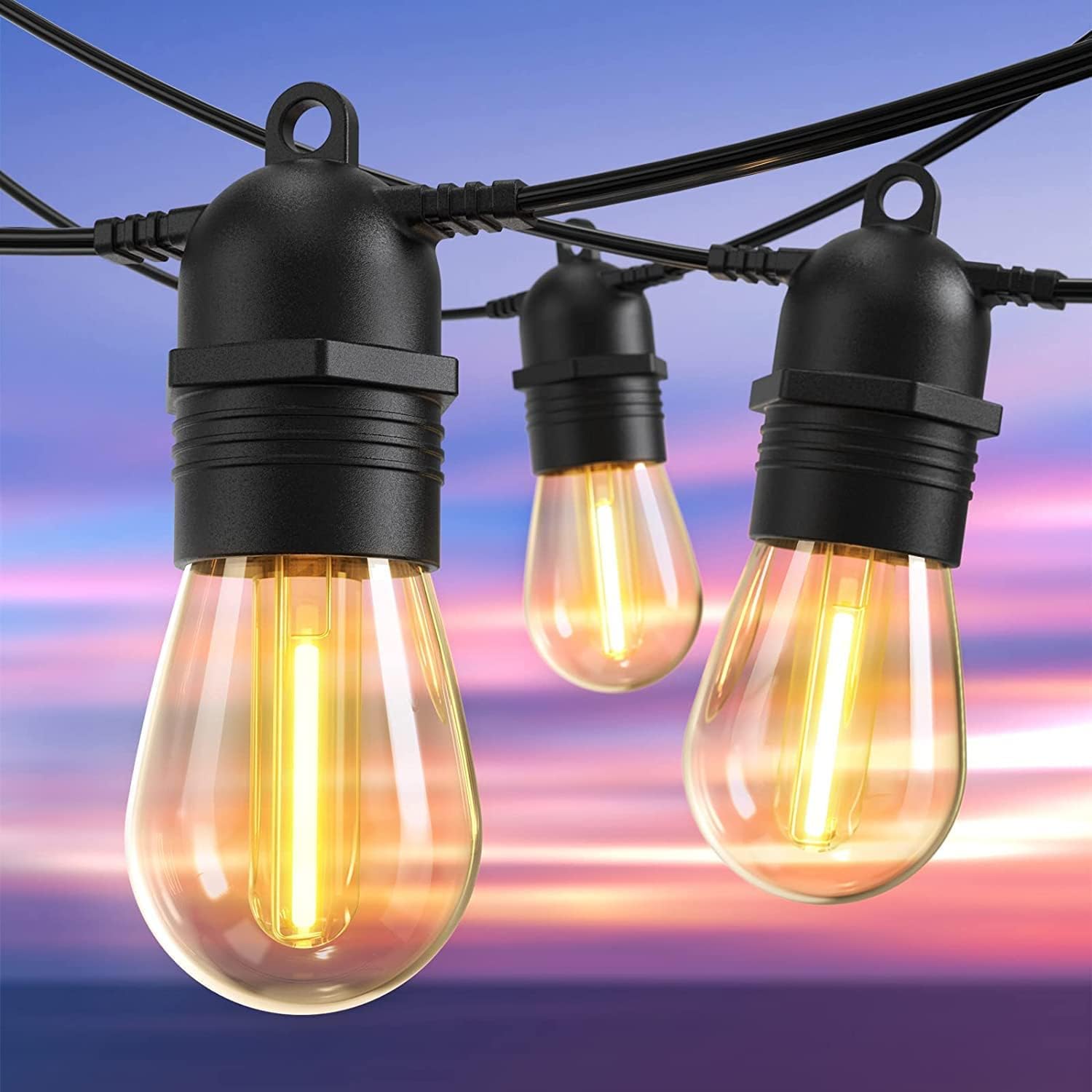 Solar Festoon Lights IP65 Waterproof Shatterproof with Remote