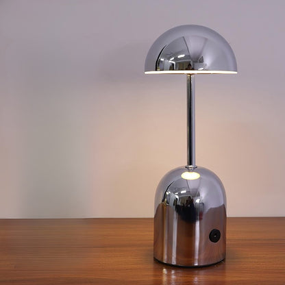 Metal Rechargeable Table Lamp - Cordless Bedside Touch Dimmable LED