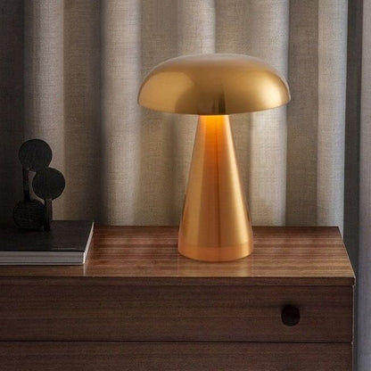 Cordless LED Table Lamp For Bedroom - Metallic Touch Control