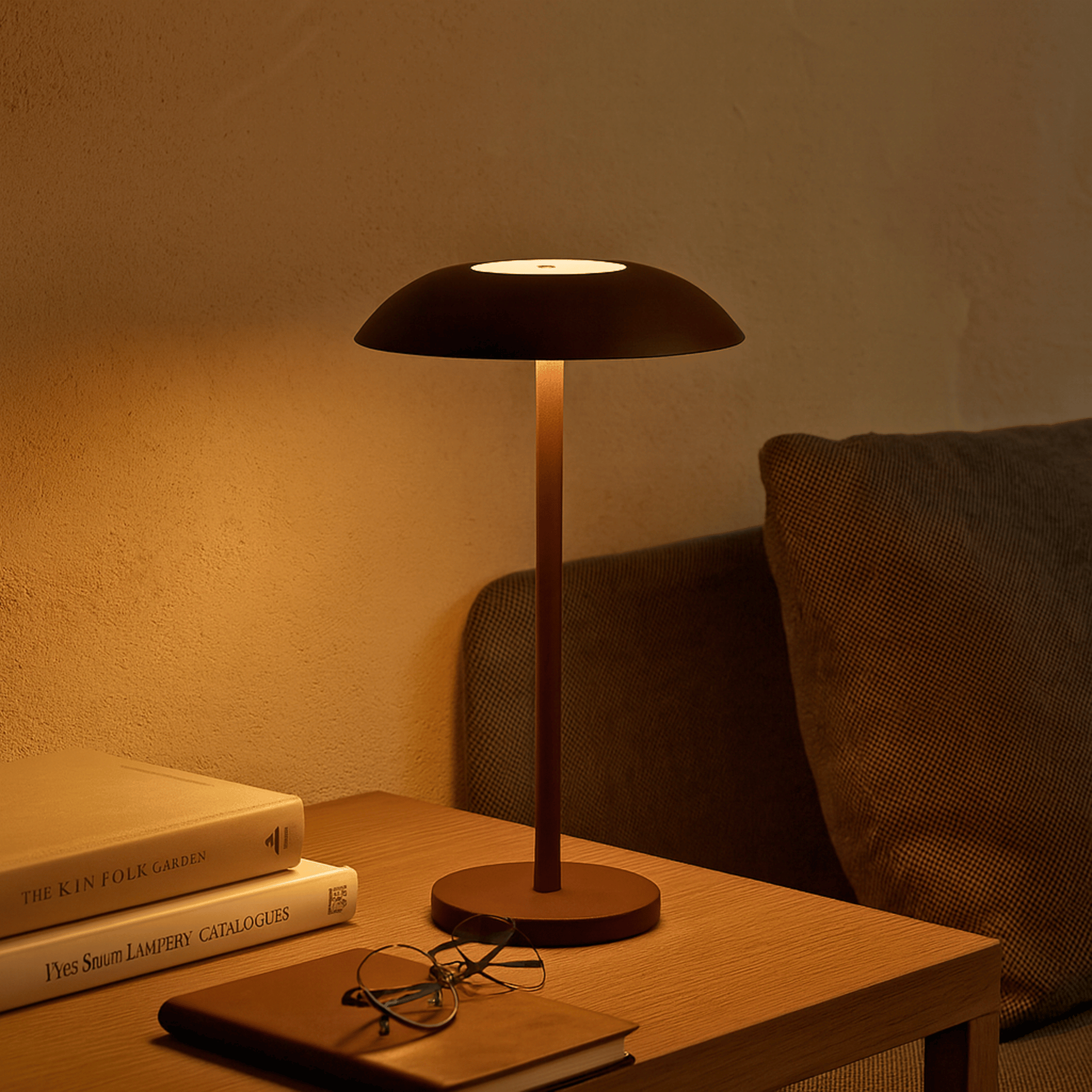 Rechargeable Bedside Table Lamp - Touch Control - Wireless LED