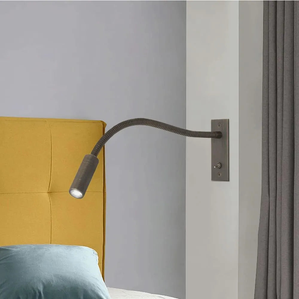 Minimalist Adjustable Head Reading Wall Spotlight Lamp