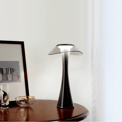 Amber Glass Table Lamp For Bedroom & Living Room
