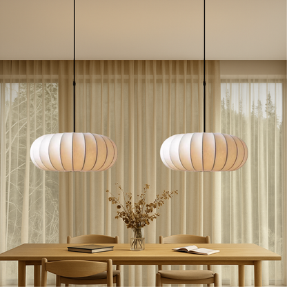 Silk Pendant Light Modern Elegant Hanging Fixture