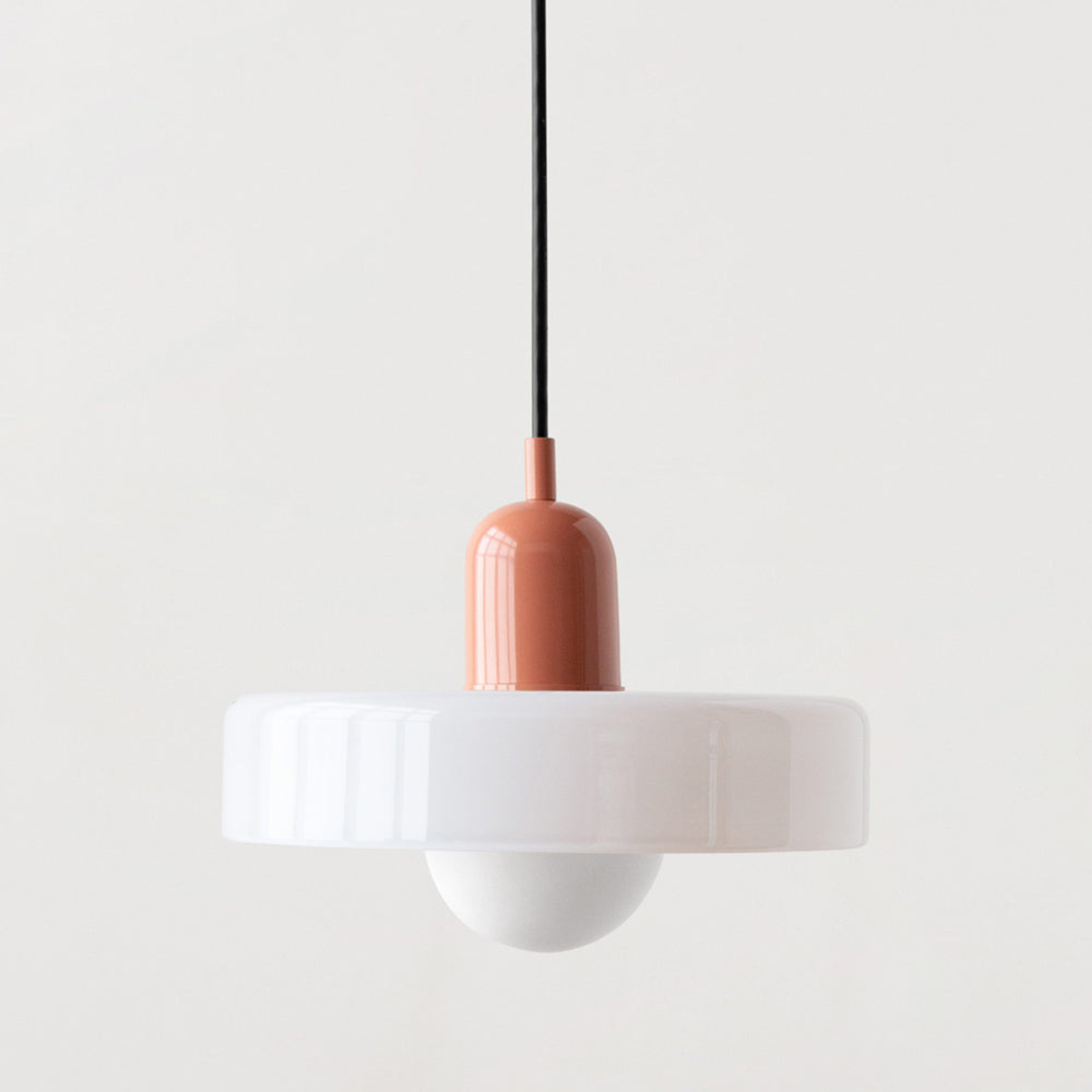 Modern Adjustable Height Glass Ambient Pendant Ceiling Light
