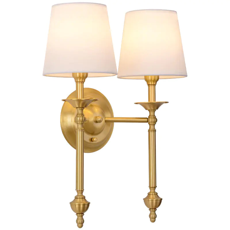 Classic Brass Indoor Wall Light for Bedroom and Living Room
