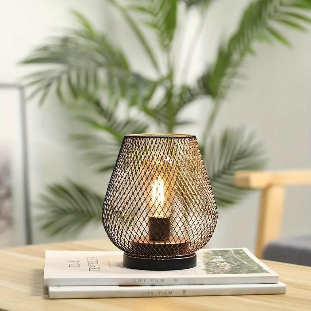 Wireless LED Lantern - Battery Operated Portable Table Light for Bedroom or Living Room
