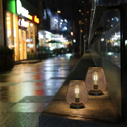 Wireless LED Lantern - Battery Operated Portable Table Light for Bedroom or Living Room