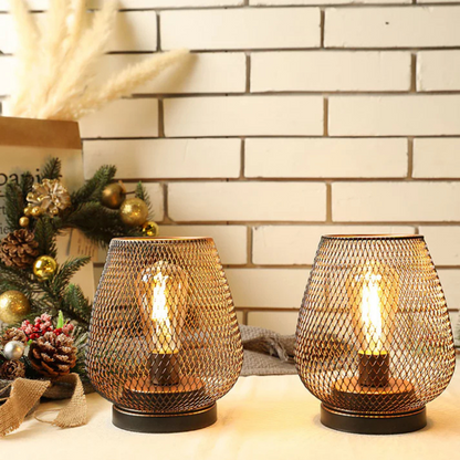 Wireless LED Lantern - Battery Operated Portable Table Light for Bedroom or Living Room