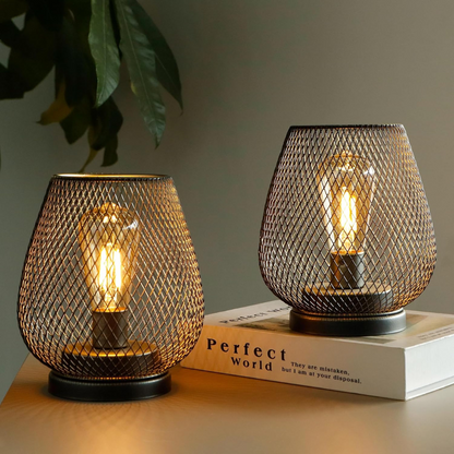 Wireless LED Lantern - Battery Operated Portable Table Light for Bedroom or Living Room