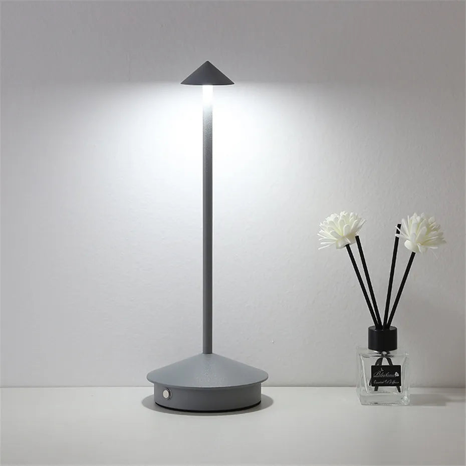 Cordless Bedside Table Lamp for Bedroom - Touch Control - Dimmable Rechargeable LED