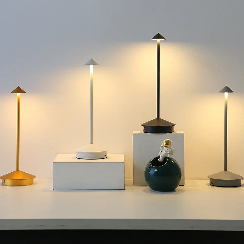 Cordless Bedside Table Lamp for Bedroom - Touch Control - Dimmable Rechargeable LED