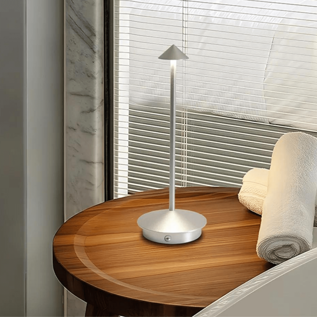 Cordless Bedside Table Lamp for Bedroom - Touch Control - Dimmable Rechargeable LED