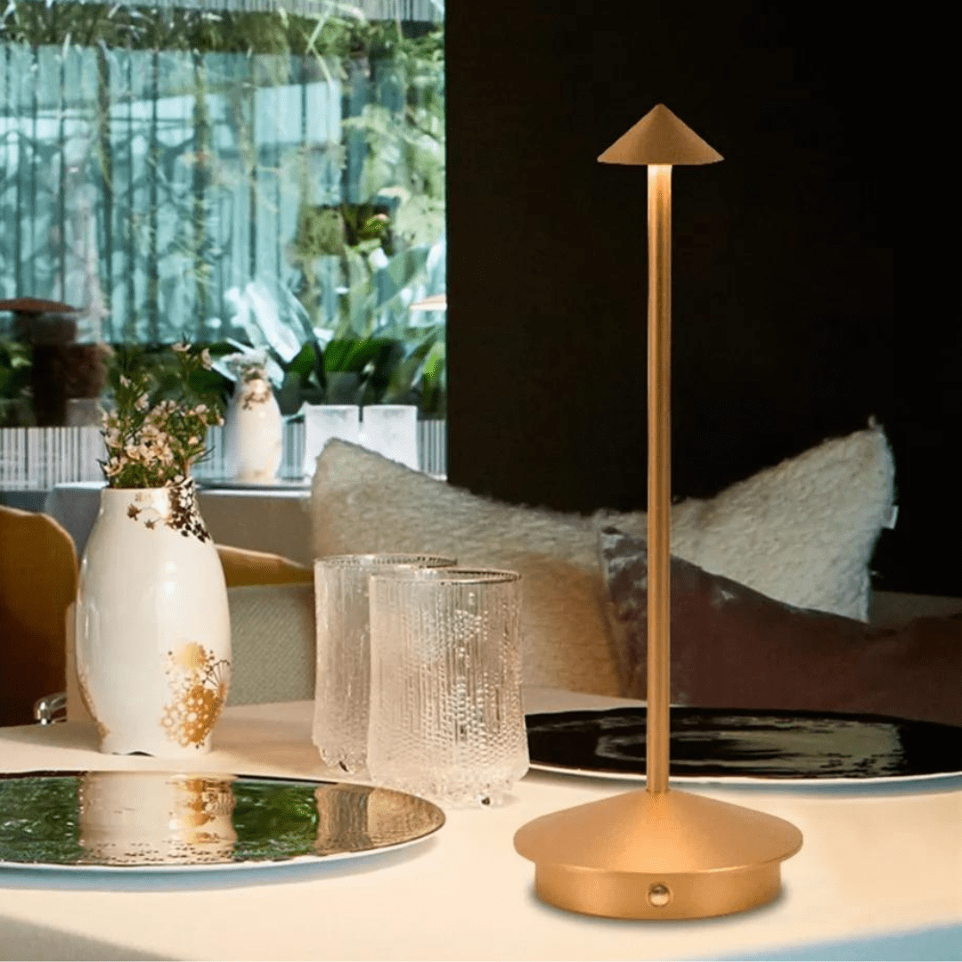 Cordless Bedside Table Lamp for Bedroom - Touch Control - Dimmable Rechargeable LED