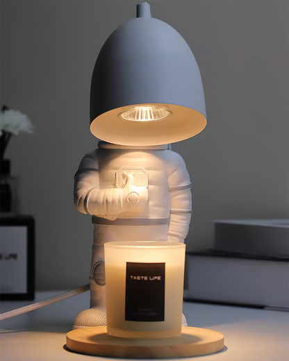 AstroLite Warming Candle Lamp – Astronaut Figure