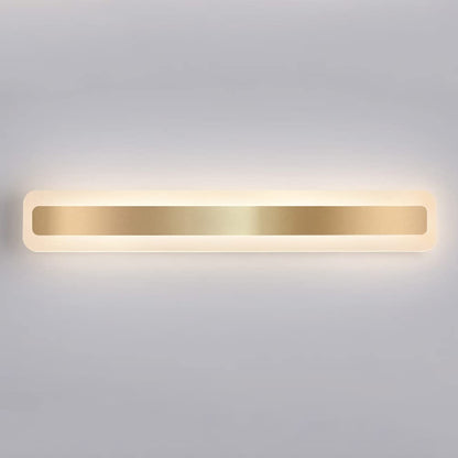 Modern Long Mirror Gold Finish Elegant Bathroom Wall Light