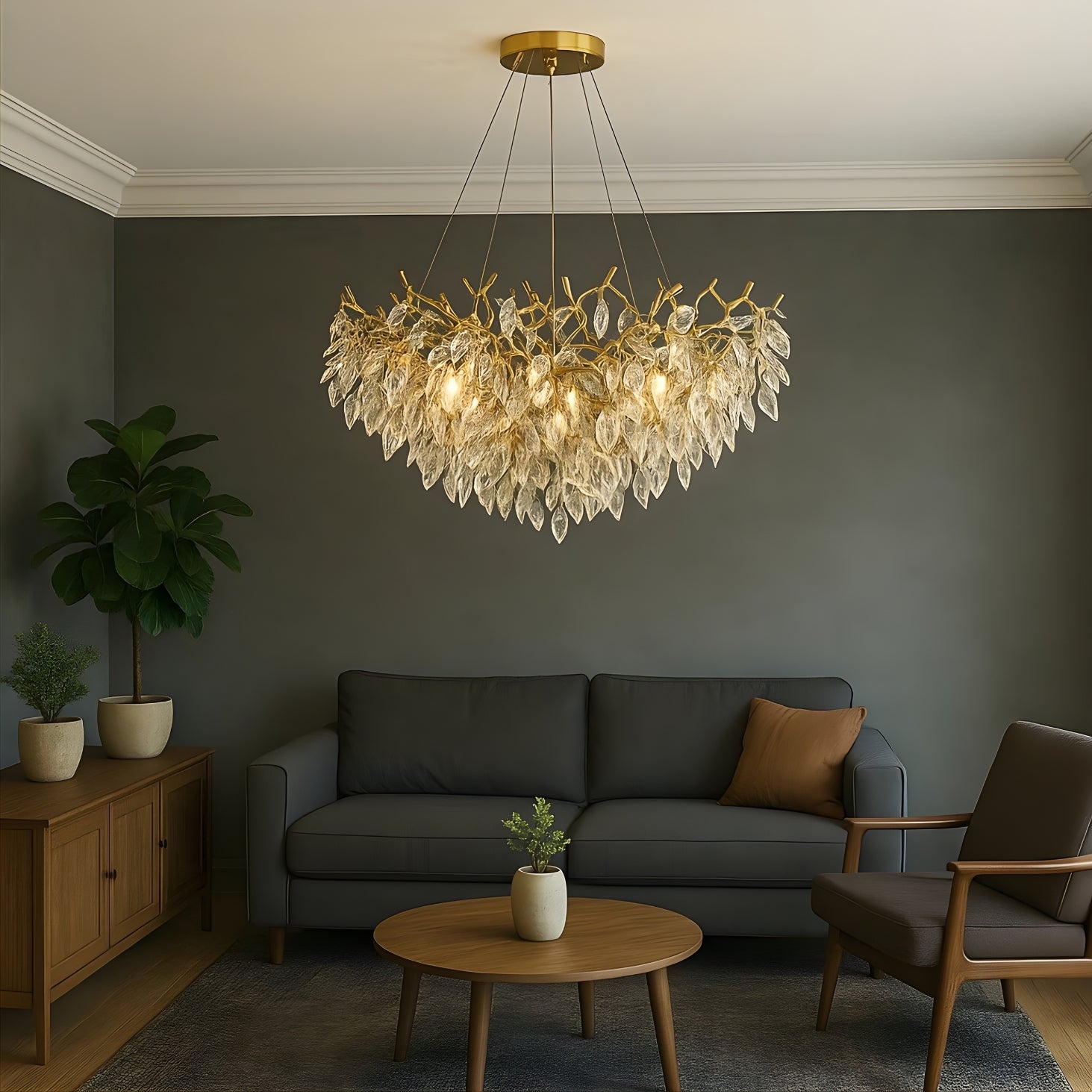 Modern Crystal Ceiling Chandelier Lamp