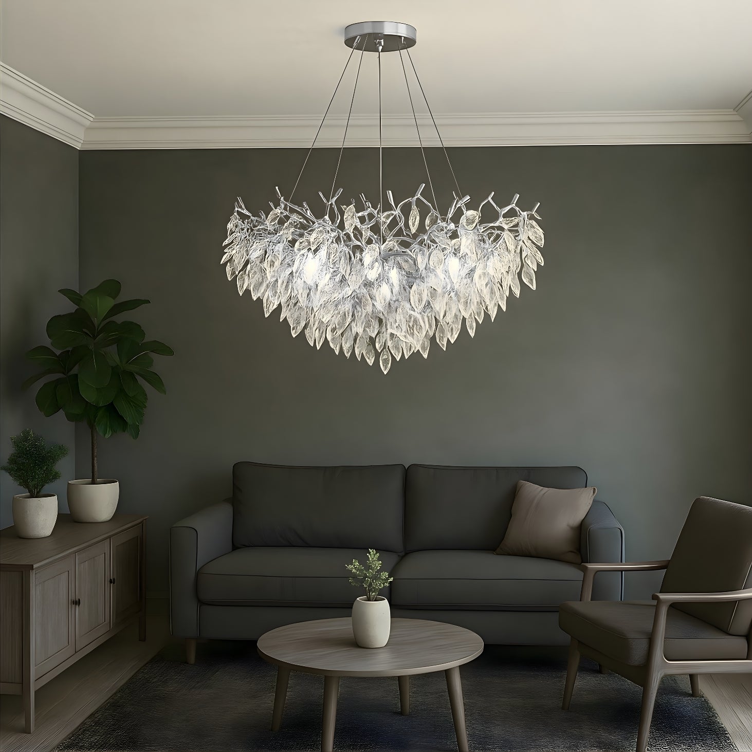 Modern Crystal Ceiling Chandelier Lamp