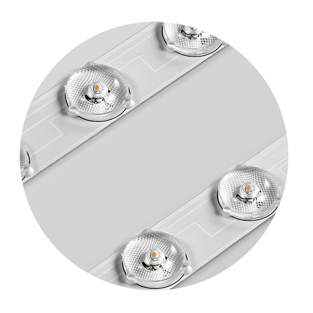 Round Metal Acrylic LED Flush Ceiling Light – Dimmable Hardwired for Bedroom & Kitchen