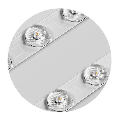 Round Metal Acrylic LED Flush Ceiling Light – Dimmable Hardwired for Bedroom & Kitchen