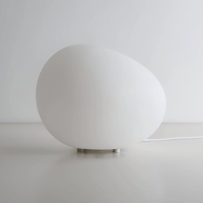 Minimalist LED Bedside Table Lamp for Bedroom - Night Light - Pebble-Shaped Design