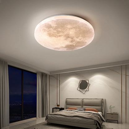Moon Design LED Ceiling Light – Flush Mount 3-Colour Mode – Bedroom Kids Room