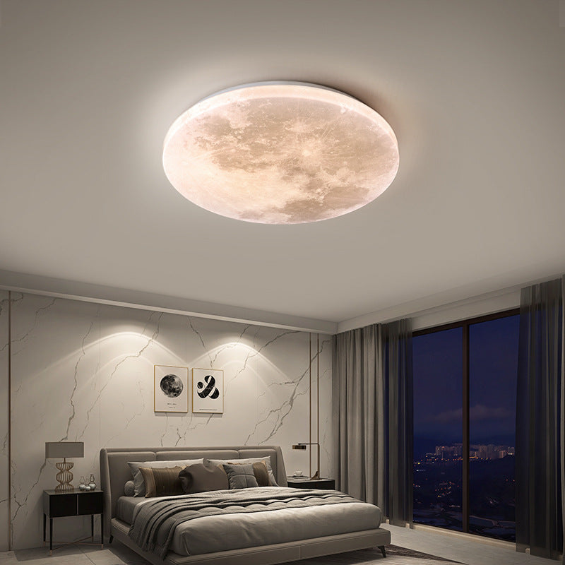 Moon Design LED Ceiling Light – Flush Mount 3-Colour Mode – Bedroom Kids Room