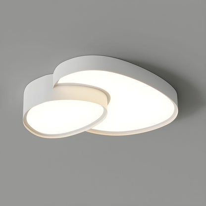 Modern Sculptural LED Flush Ceiling Light – 48W 3-Colour Mode – Bedroom Living Room