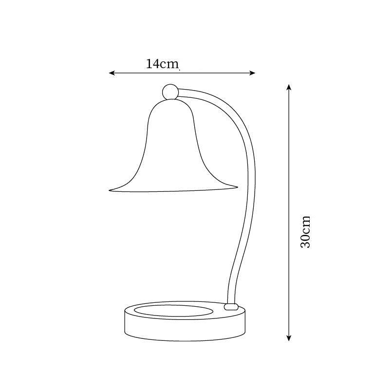 Bellano Lamp Warmer for Candles – Bell-Shaped Glass Shade