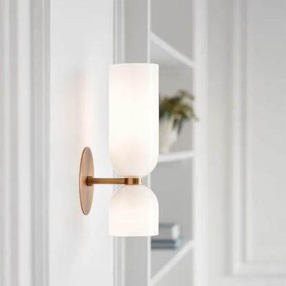 Elegant Led Glass Shades Contemporary Wall Sconce Lighting