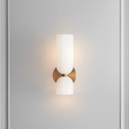 Elegant Led Glass Shades Contemporary Wall Sconce Lighting
