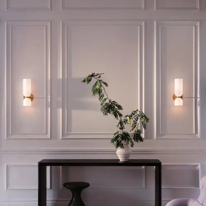 Elegant Led Glass Shades Contemporary Wall Sconce Lighting