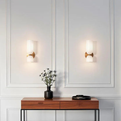 Elegant Led Glass Shades Contemporary Wall Sconce Lighting