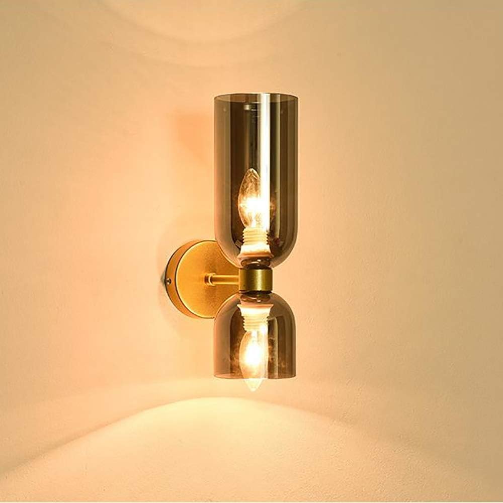 Elegant Led Glass Shades Contemporary Wall Sconce Lighting